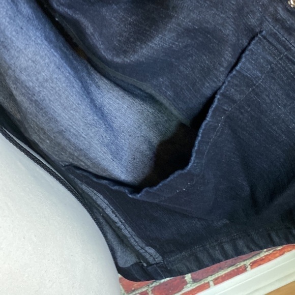 Norton McNaughton Dark Wash Denim Bomber Style Jacket with Front Pockets L - Picture 7 of 13